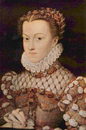 Francois Clouet Elisabeth of Austria by Francois Clouet oil painting image